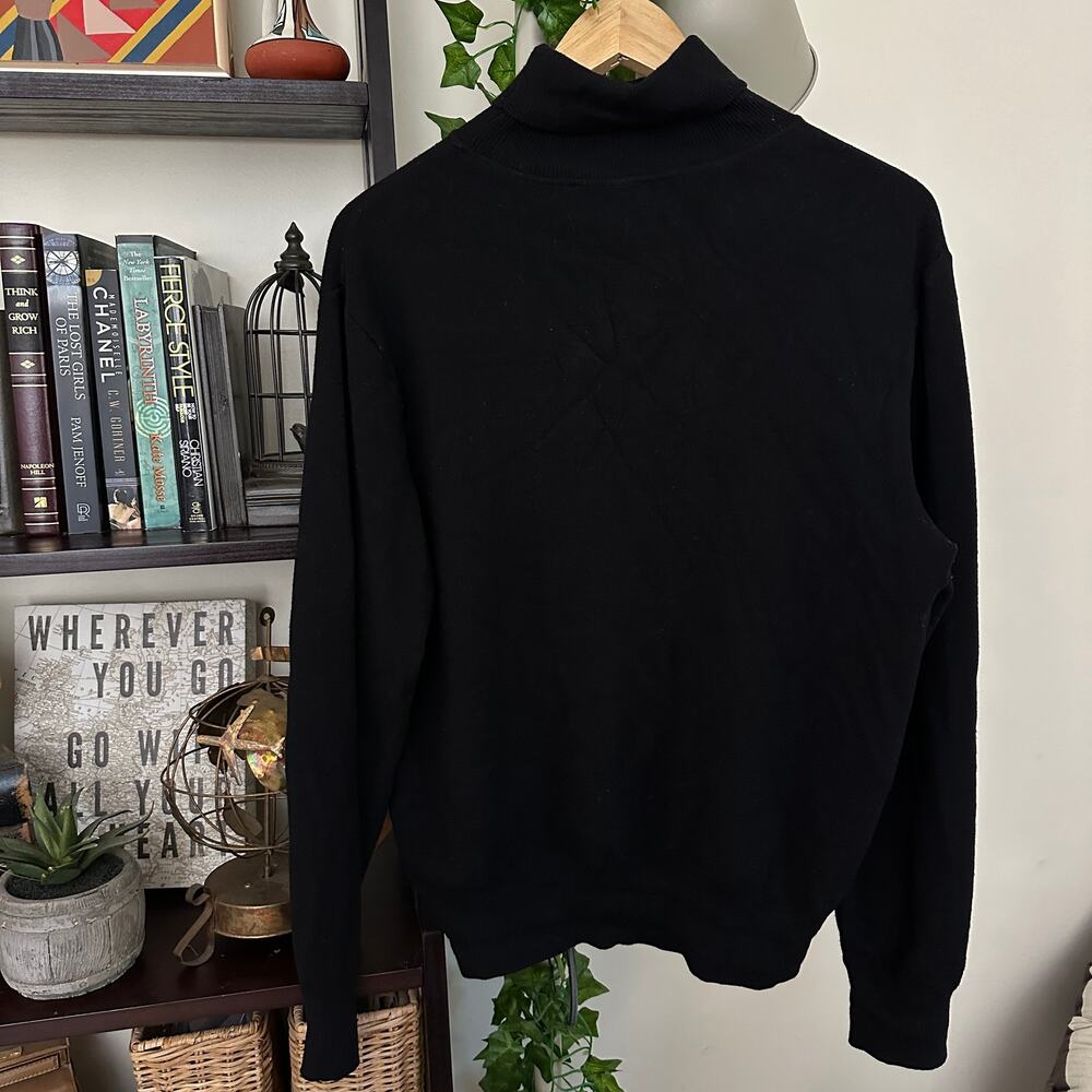 Maison Kitsune Wool Fox Head Patch Turtleneck Swe… - image 6